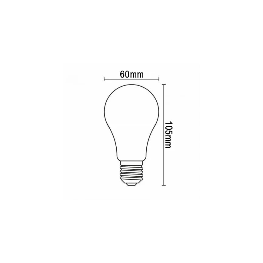 LED Žiarovka FILAMENT A60 E27/6W/230V 3000K