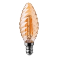 LED Žiarovka FILAMENT AMBER E14/4W/230V 2200K