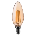 LED Žiarovka FILAMENT AMBER E14/4W/230V 2200K
