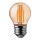 LED Žiarovka FILAMENT AMBER G45 E27/4W/230V 2200K