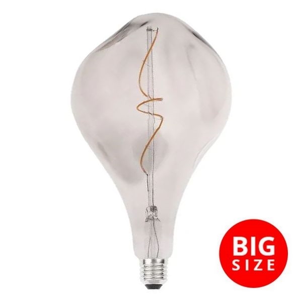 LED Žiarovka FILAMENT BUMPED SMOKE ET160 E27/4W/230V 2000K