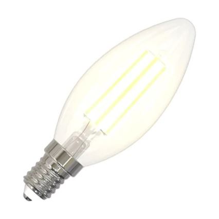 LED Žiarovka BIELY FILAMENT C35 E14/4,5W/230V 3000K