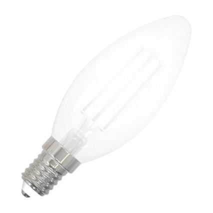 LED Žiarovka BIELY FILAMENT C35 E14/4,5W/230V 4000K