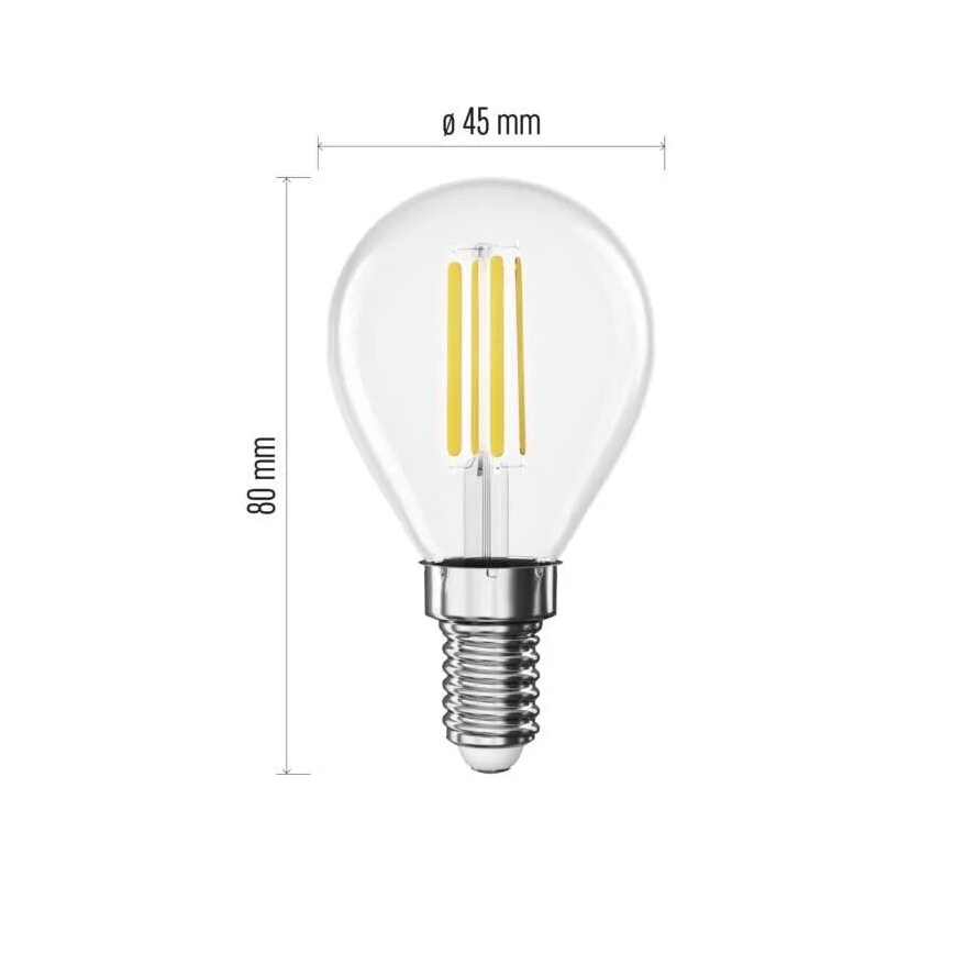 LED Žiarovka FILAMENT E14/3,8W/230V 2700K