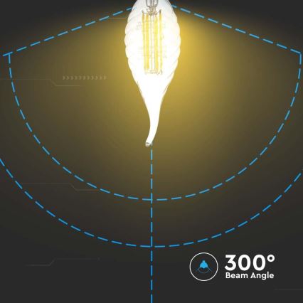 LED Žiarovka FILAMENT E14/4W/230V 3000K