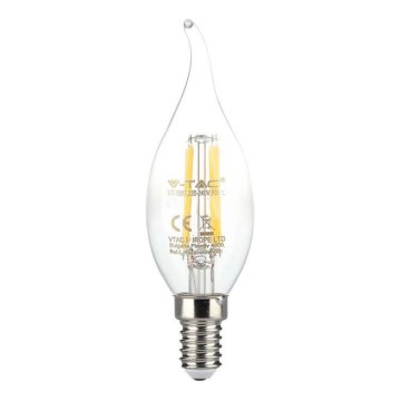 LED žiarovka FILAMENT E14/4W/230V 3000K