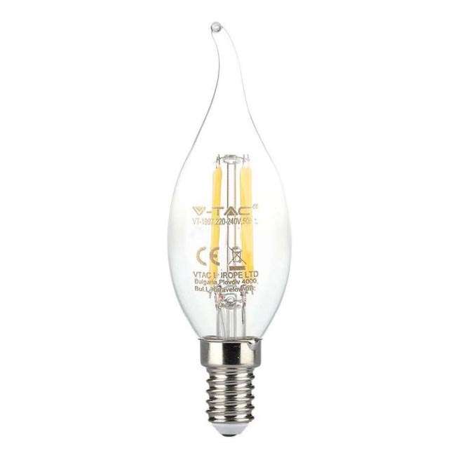 LED žiarovka FILAMENT E14/4W/230V 3000K