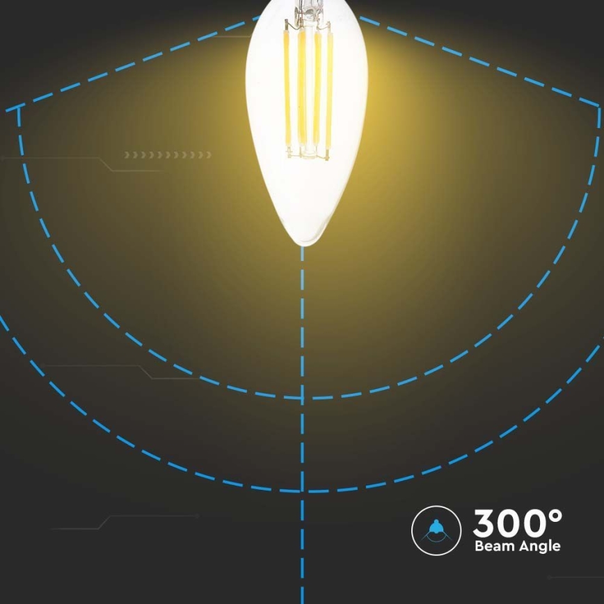 LED Žiarovka FILAMENT E14/5,5W/230V 4000K