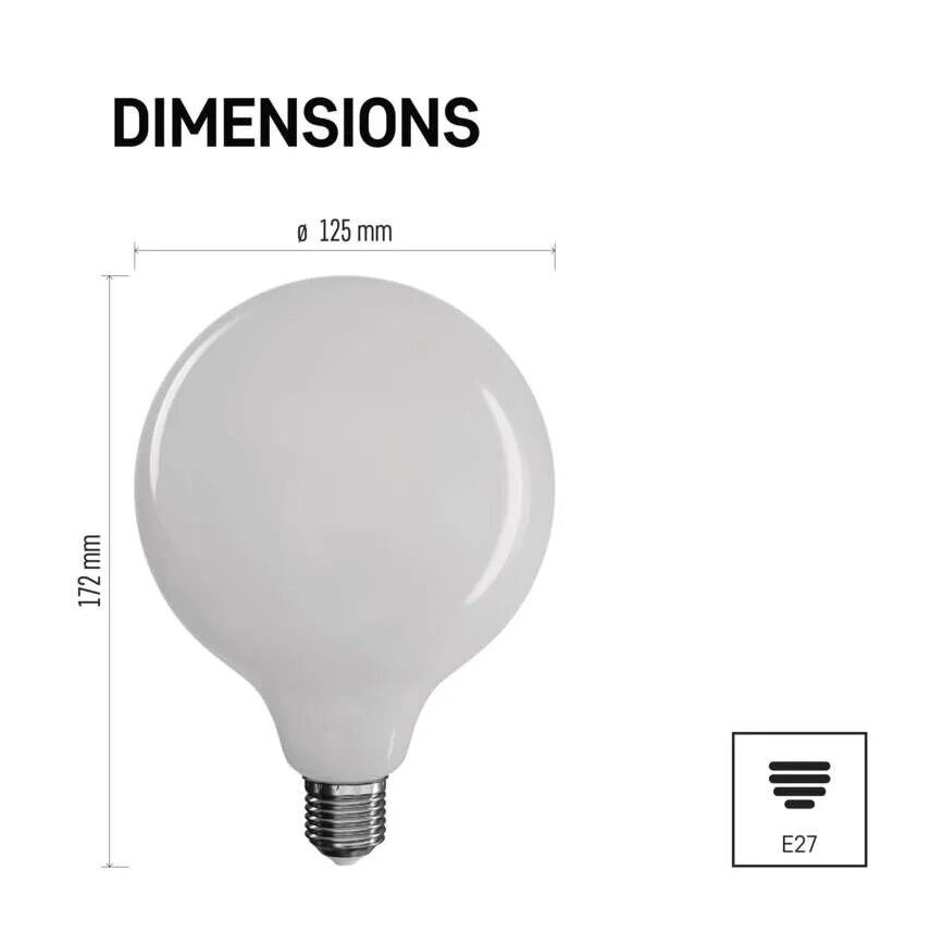 LED Žiarovka FILAMENT E27/18W/230V 2700K