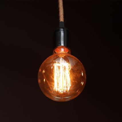 LED Žiarovka FILAMENT G125 E27/4W/230V 1800K Art Edition