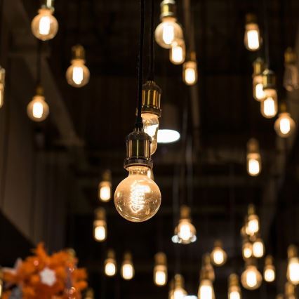 LED Žiarovka FILAMENT G125 E27/6W/230V 1800K