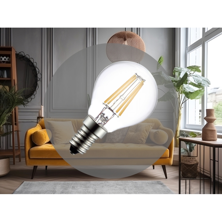 LED Žiarovka FILAMENT G45 E14/6W/230V 4000K