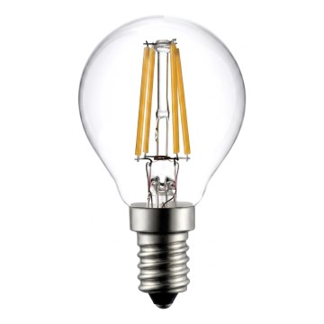 LED žiarovka Filament G45, pätica E14, 6 W, 230 V, 3000 K