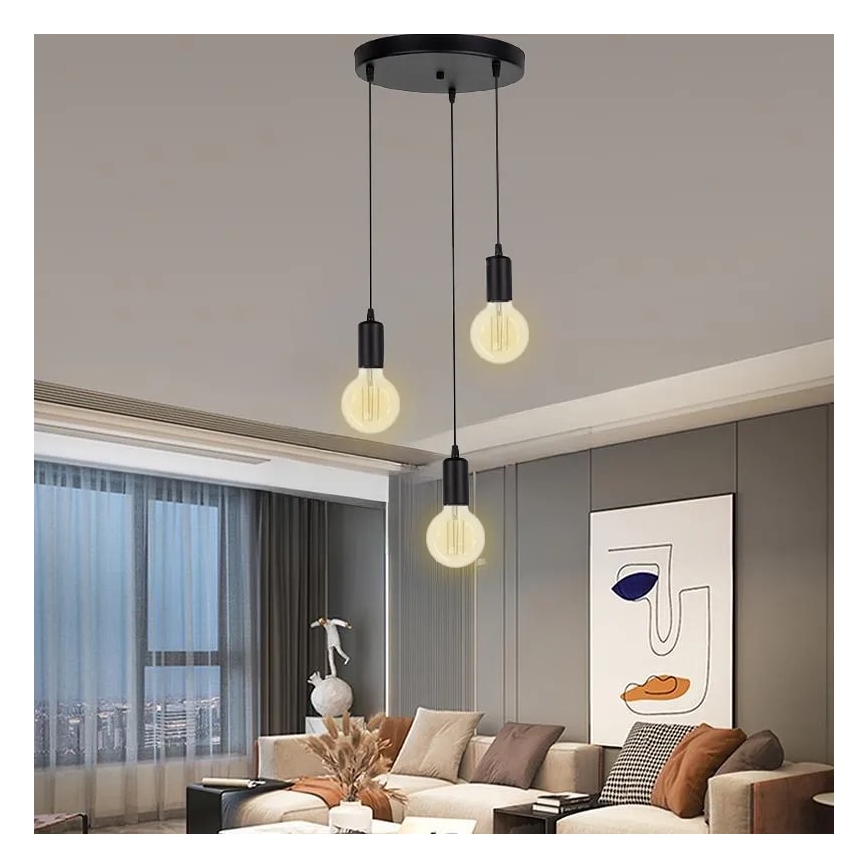 LED Žiarovka BIELY FILAMENT G95 E27/13W/230V 3000K
