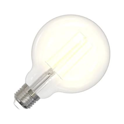 LED Žiarovka BIELY FILAMENT G95 E27/13W/230V 3000K