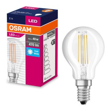 LED Žiarovka FILAMENT P40 E14/4W/230V 4000K - Osram