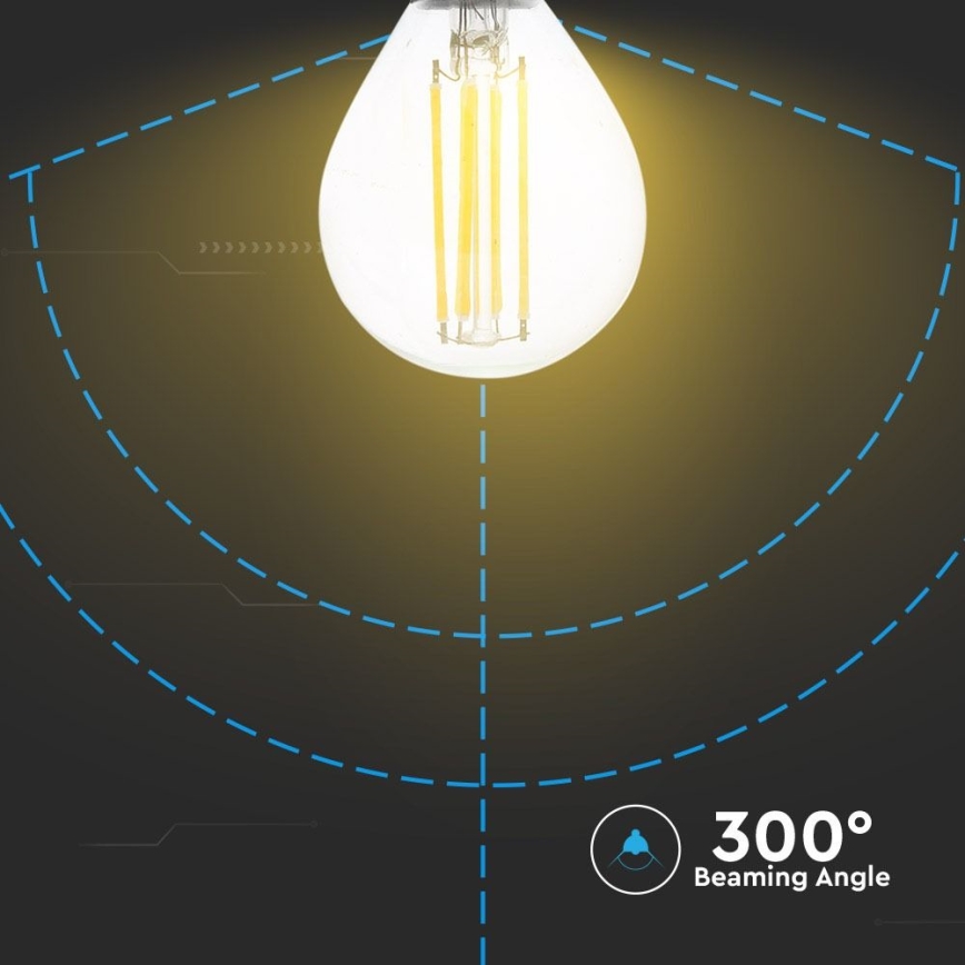 LED Žiarovka FILAMENT P45 E14/4W/230V 4000K