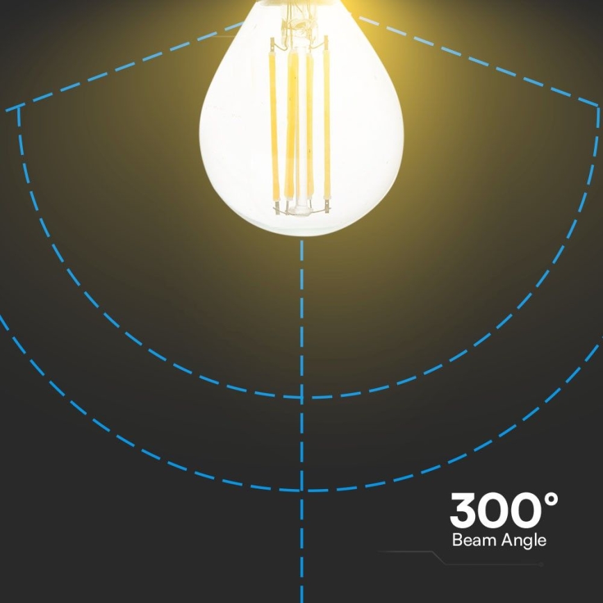 LED Žiarovka FILAMENT P45 E14/6W/230V 4000K