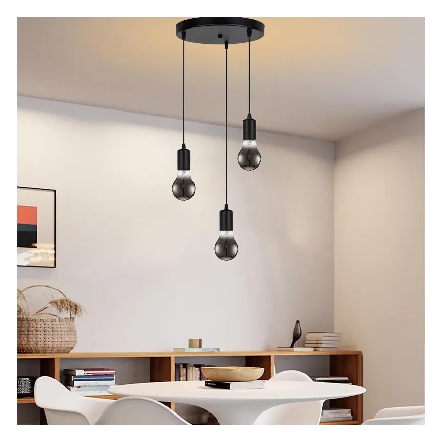 LED Žiarovka FILAMENT SHAPE A60 E27/4W/230V 1800K dymová