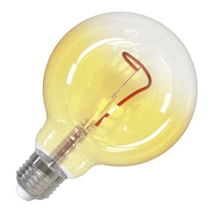 LED Žiarovka FILAMENT SHAPE G95 E27/4W/230V 1800K žltá