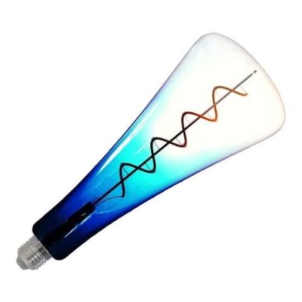 LED Žiarovka FILAMENT SHAPE T110 E27/5W/230V 1800K modrá