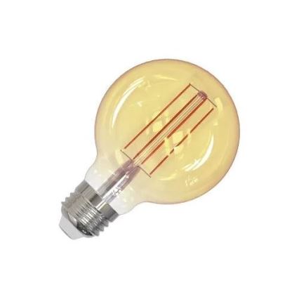 LED Žiarovka FILAMENT SLIM VINTAGE G80 E27/4,5W/230V 1800K