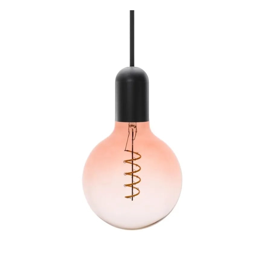 LED Žiarovka FILAMENT SPIRAL G125 E27/4W/230V 2000K ružová