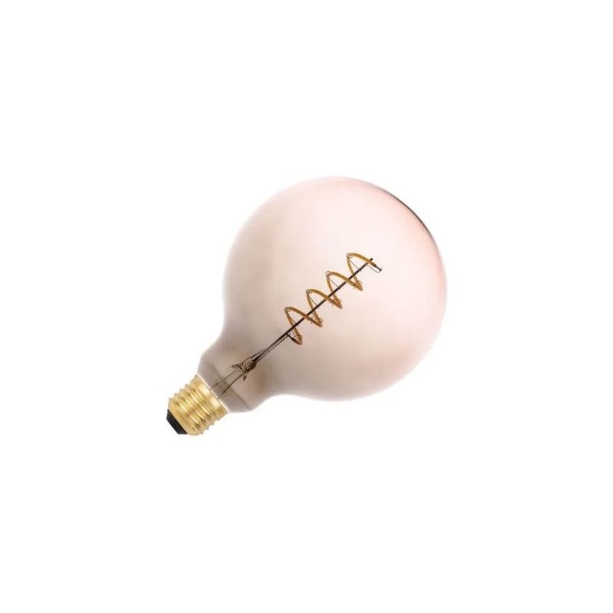 LED Žiarovka FILAMENT SPIRAL G125 E27/4W/230V 2000K šedá/ružová