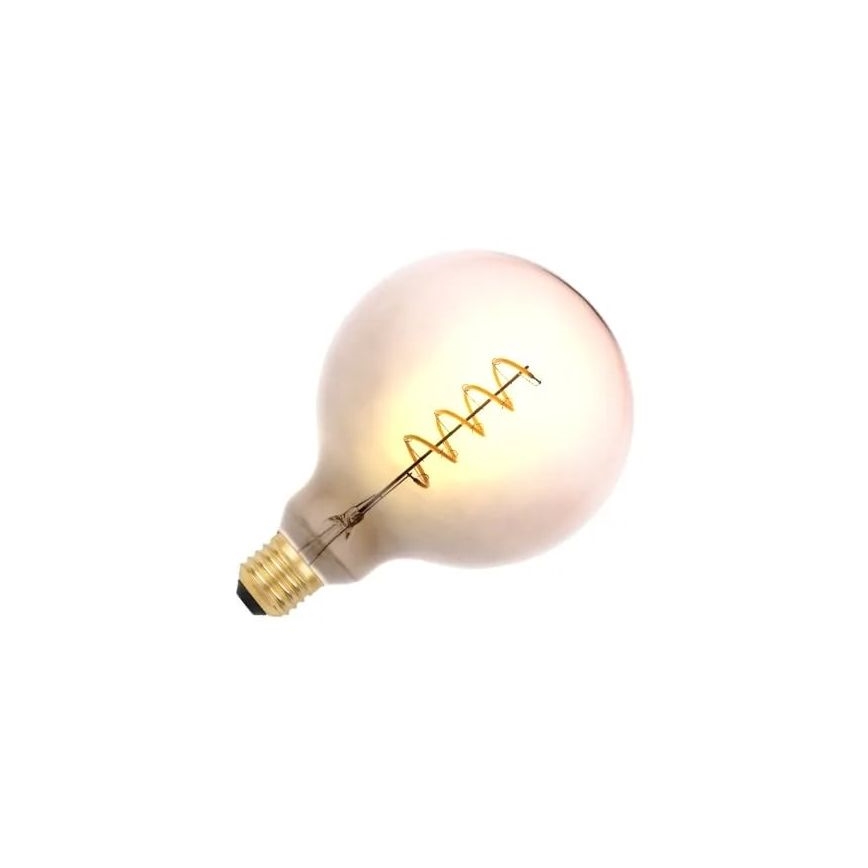 LED Žiarovka FILAMENT SPIRAL G125 E27/4W/230V 2000K šedá/ružová