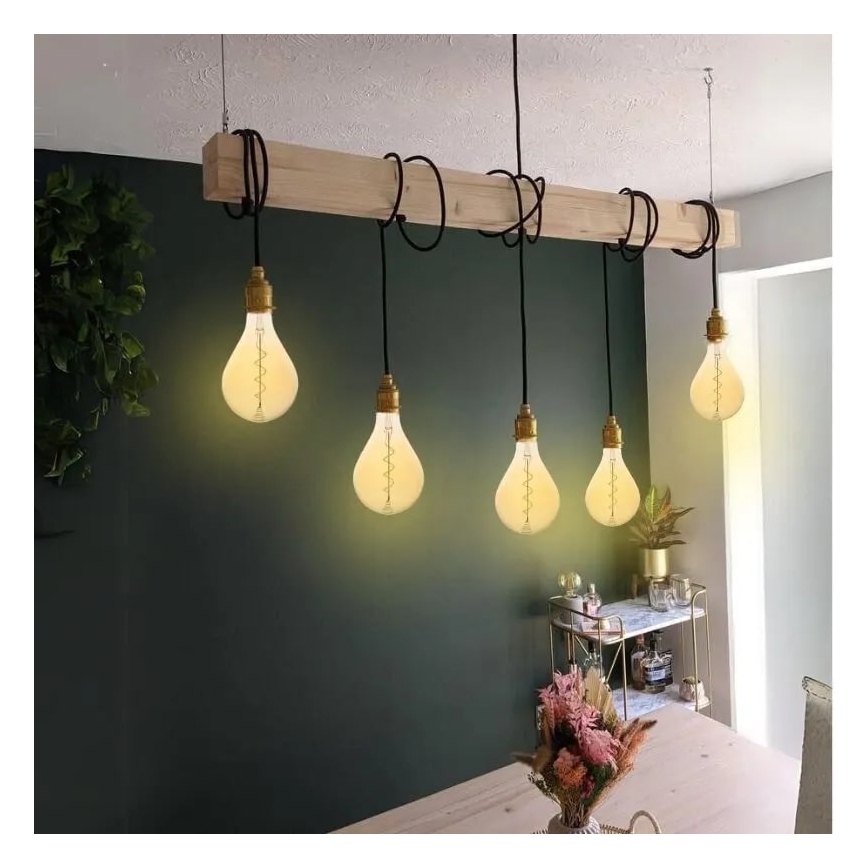 LED Žiarovka FILAMENT SPIRAL VINTAGE A165 E27/4W/230V 2000K