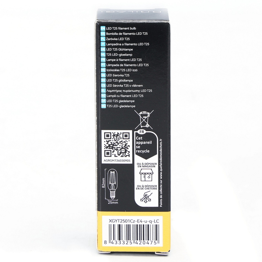 LED žiarovka FILAMENT T25 E14/4W/230V 3000K - BRILAGI