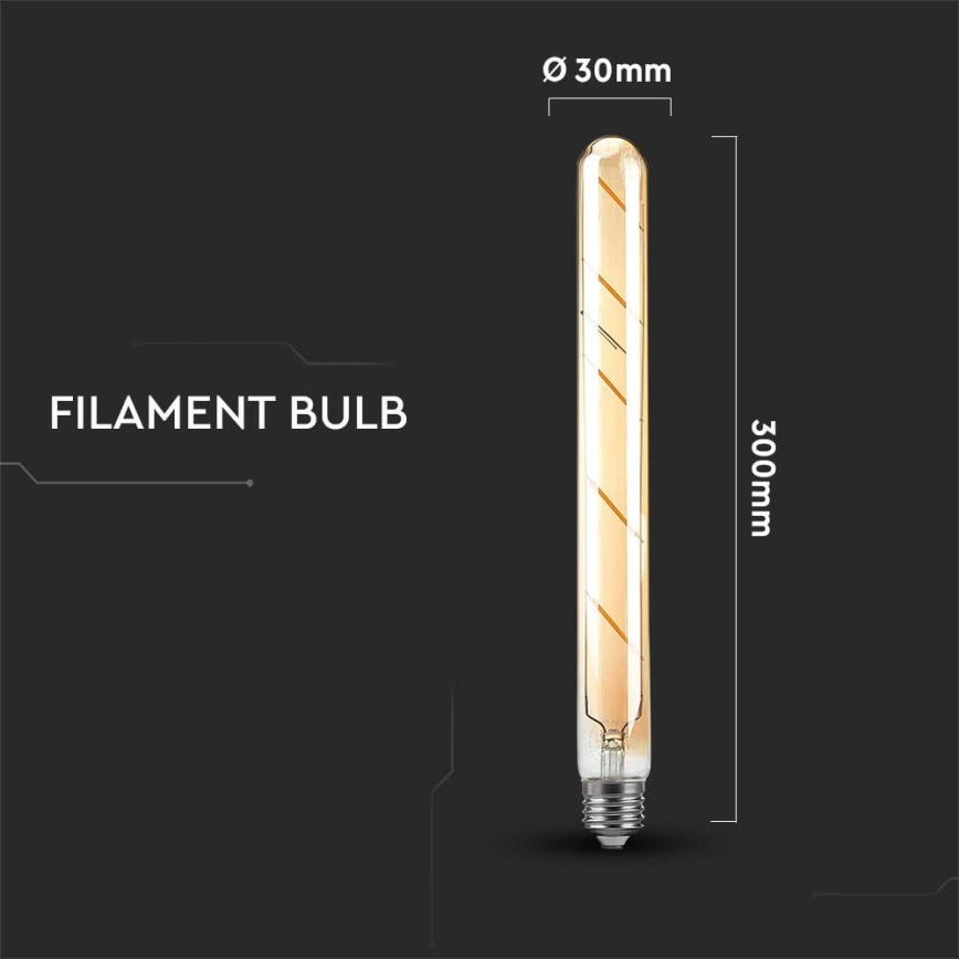 LED Žiarovka FILAMENT T30 E27/5W/230V 2200K