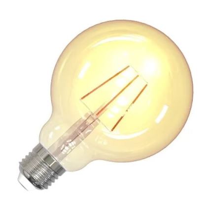 LED Žiarovka FILAMENT VINTAGE G95 E27/4W/230V 2000K