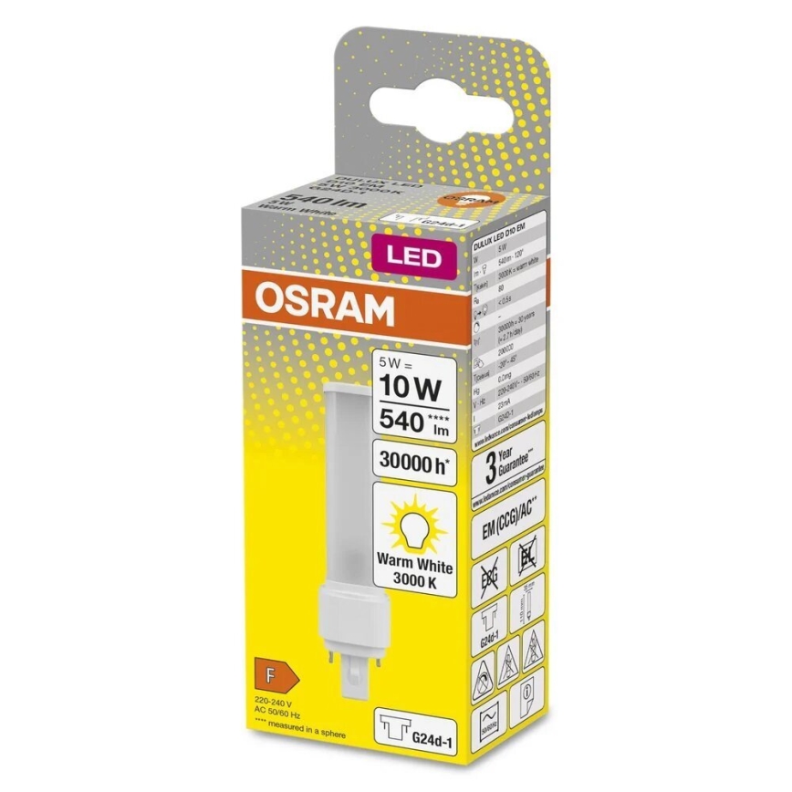 LED Žiarovka G24d-1/5W/230V 3000K - Osram