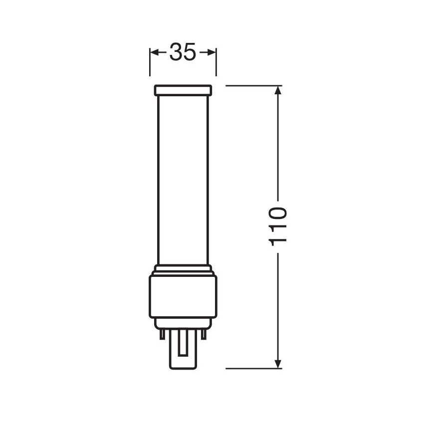 LED Žiarovka G24d-1/5W/230V 3000K - Osram