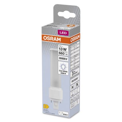 LED Žiarovka G24D-1/6W/230V 4000K - Osram