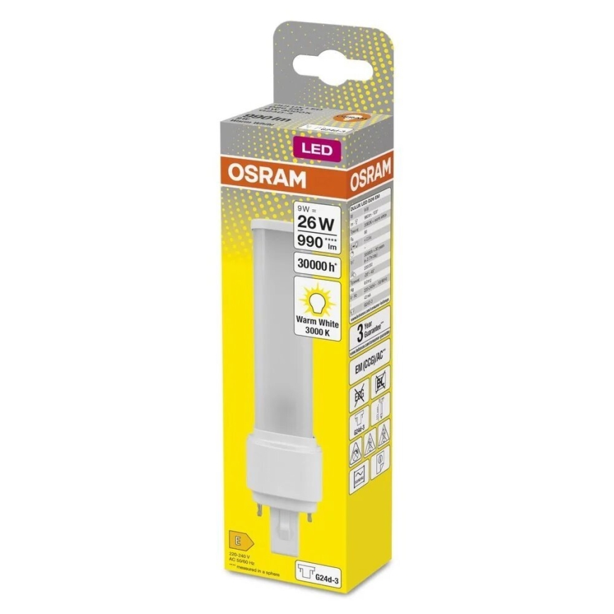 LED Žiarovka G24d-3/9W/230V 3000K - Osram