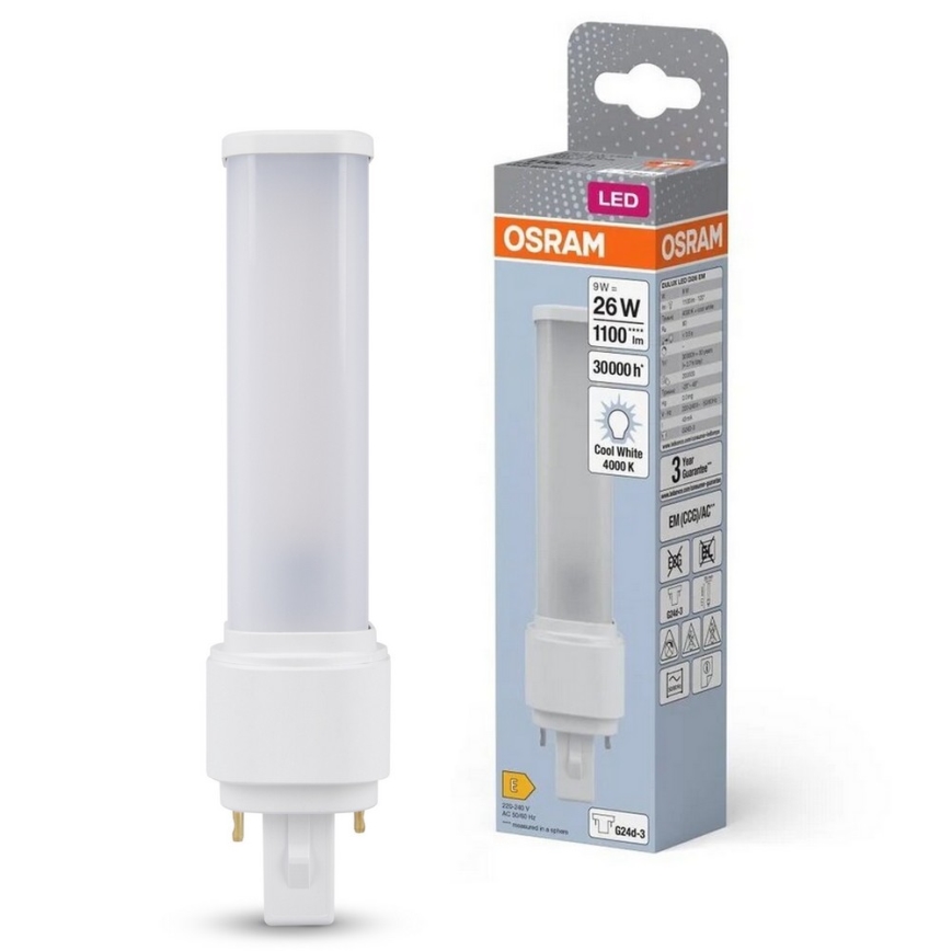 LED Žiarovka G24d-3/9W/230V 4000K - Osram
