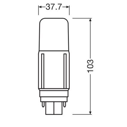 LED Žiarovka G24d/5,5W/230V 4000K - Osram