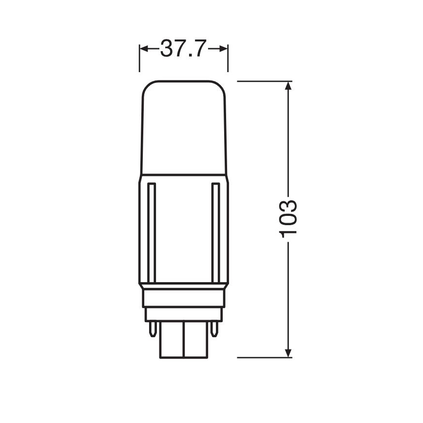 LED Žiarovka G24d/5,5W/230V 4000K - Osram