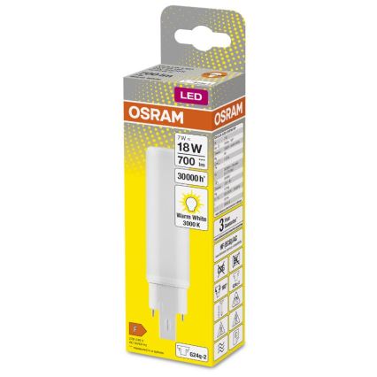 LED Žiarovka G24q-2/7W/230V 3000K - Osram