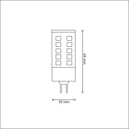 LED Žiarovka G4/3W/12V 3000K