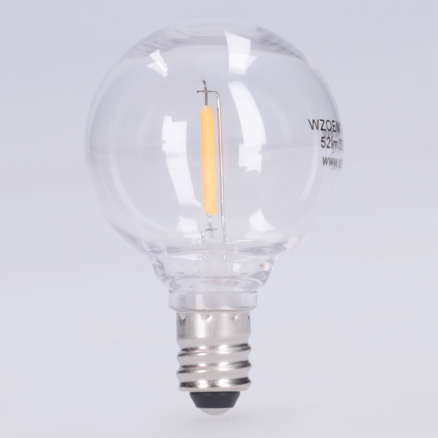 LED žiarovka G40 E12/0,6W/24V 3000K - Brilagi