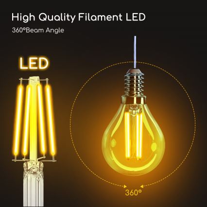 LED Žiarovka G45 E14/4W/230V 2700K - Aigostar