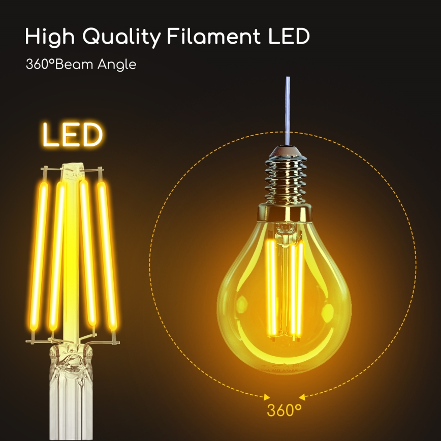 LED Žiarovka G45 E14/4W/230V 2700K - Aigostar