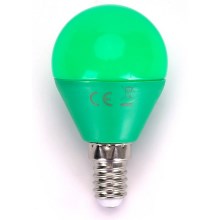 LED Žiarovka G45 E14/4W/230V zelená - Aigostar 100003OFX