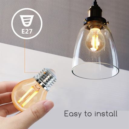 LED Žiarovka G45 E27/4W/230V 2200K - Aigostar
