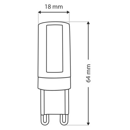 LED Žiarovka G9/10W/230V 4200K