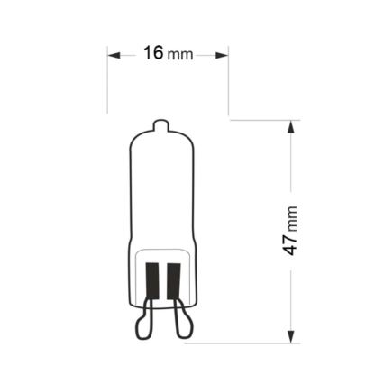 LED žiarovka G9/2,5W/230V 3000K