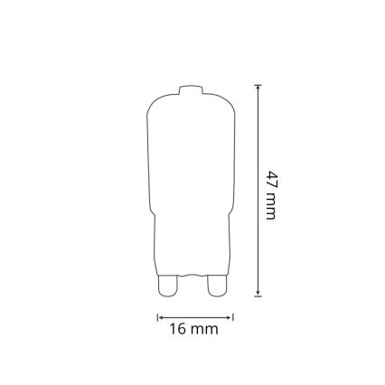 LED Žiarovka G9/2,5W/230V 6400K